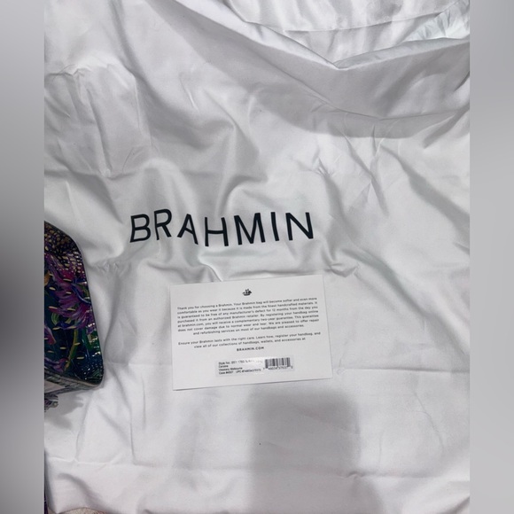 Colorful Women's Handbag with Purple Accents - Picture 3 of 12